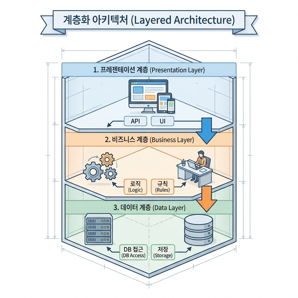 계층화 아키텍처 (Layered Architecture)